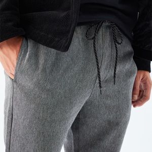 PACSUN Gray Menswear Trouser Pants